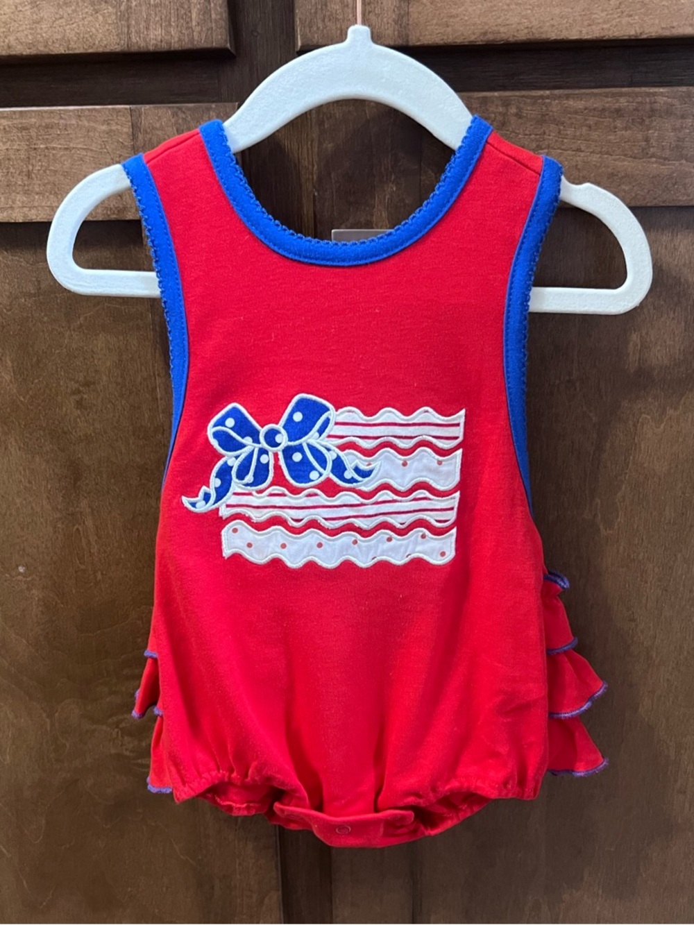 Patriotic Ruffle Romper